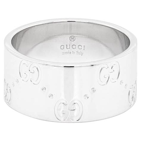 anello icon gucci relusso|Anello Gucci Icon fascia alta in oro bianco 18kt .